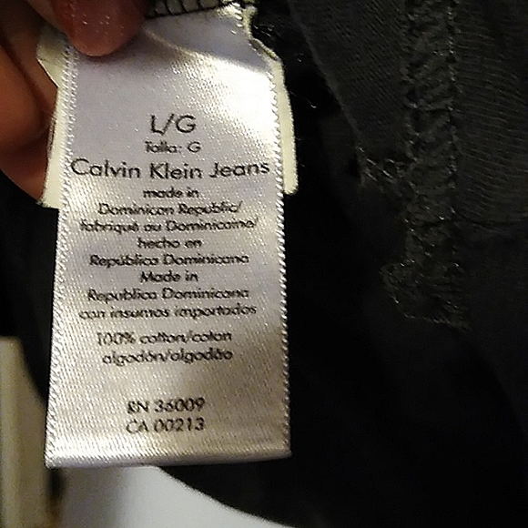 Calvin Klein Jeans Short Sleeve Top Sz Lg - Picture 4 of 8